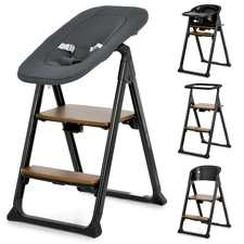 Стульчик El Camino Growee ME 1222 Black черный, трансформер 4 в 1